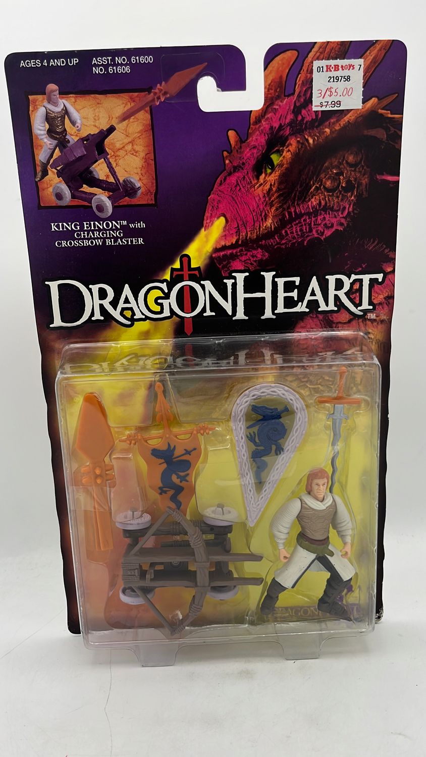 Kenner Dragonheart King Einon w Charging Crossbow Blaster Figure 1995