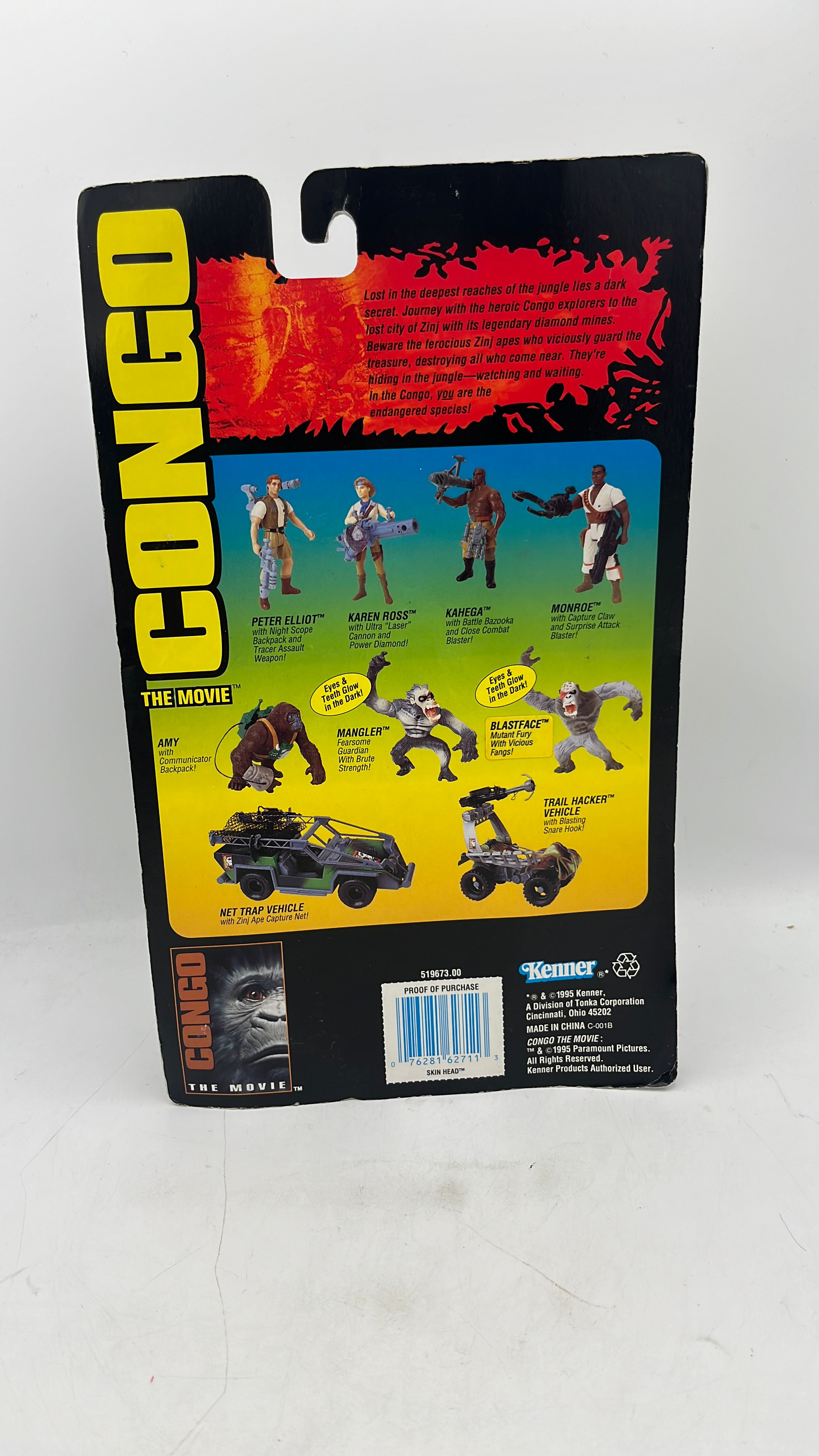 Kenner Congo The Movie Blastface Figure 1995 view 4