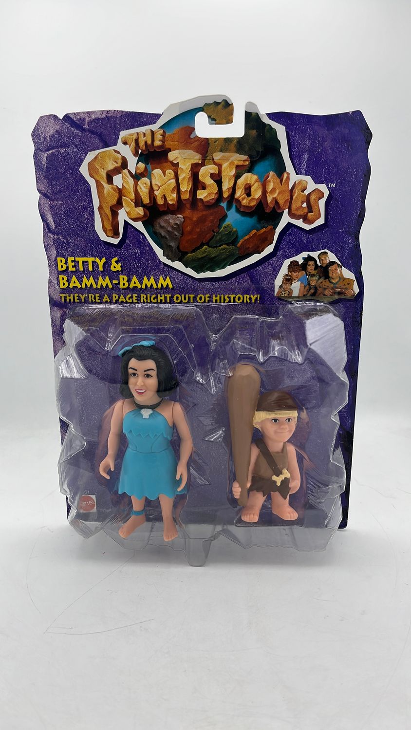 Mattel The Flintstones Betty &amp; Bam Bam Figures 1993