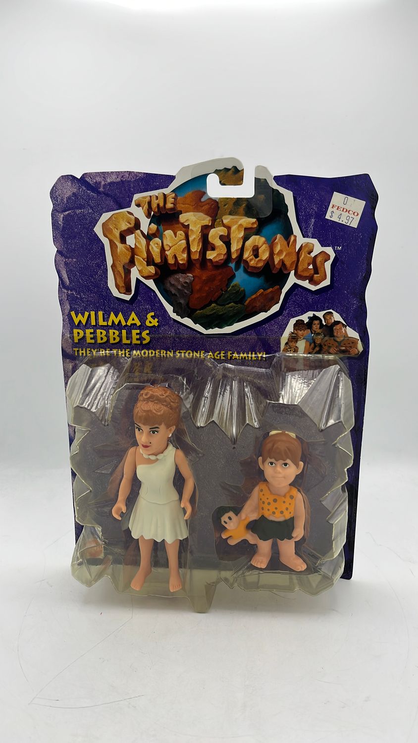 Mattel The Flintstones Wilma &amp; Pebbles Figures 1993