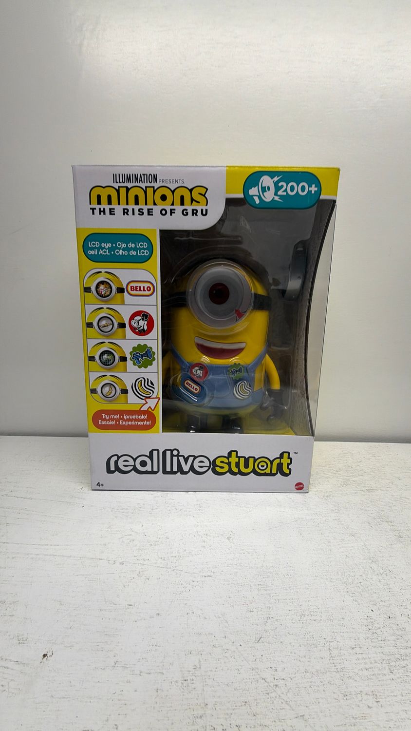 Mattel Minions The Rise Of Gru Real Live Stuart Animatronic 7" Figure
