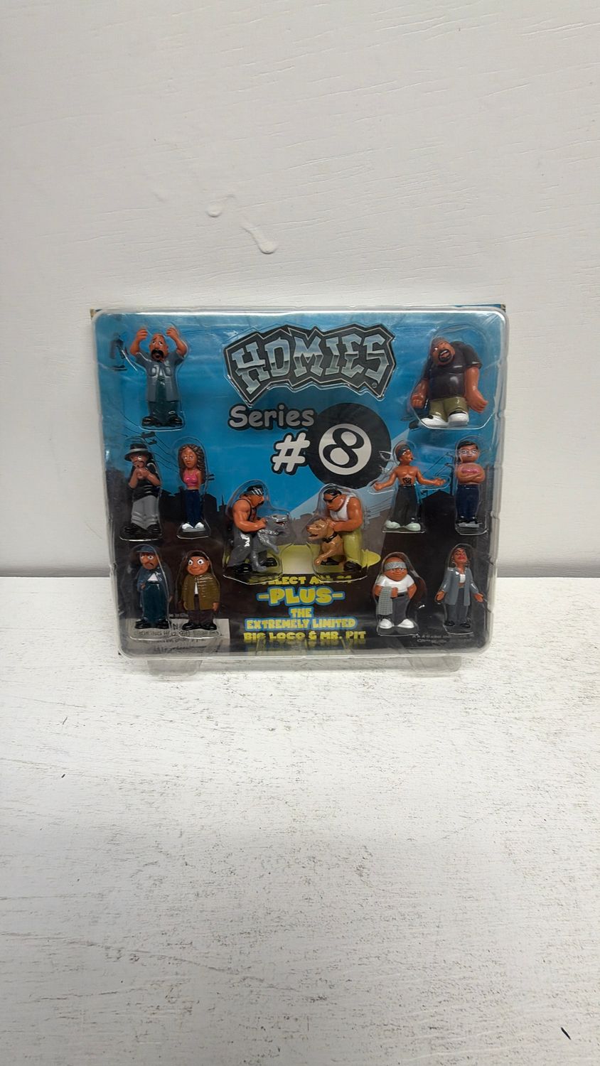 Homies Series #8 Set Big Loco &amp; Mr. Pit Dog Action Figure, Multicolor