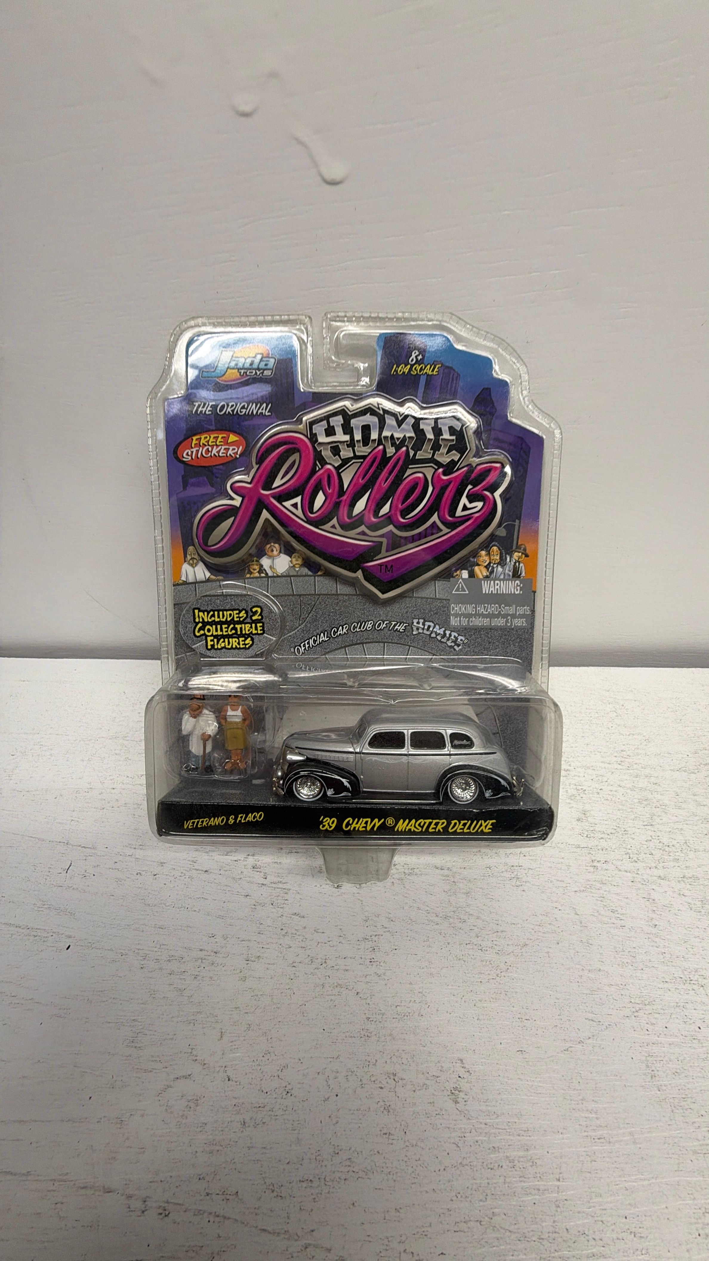 Homie Rollerz Jada Veterano & Flaco 1939 Chevy Master Deluxe Lowrider 1:64 - New Sealed