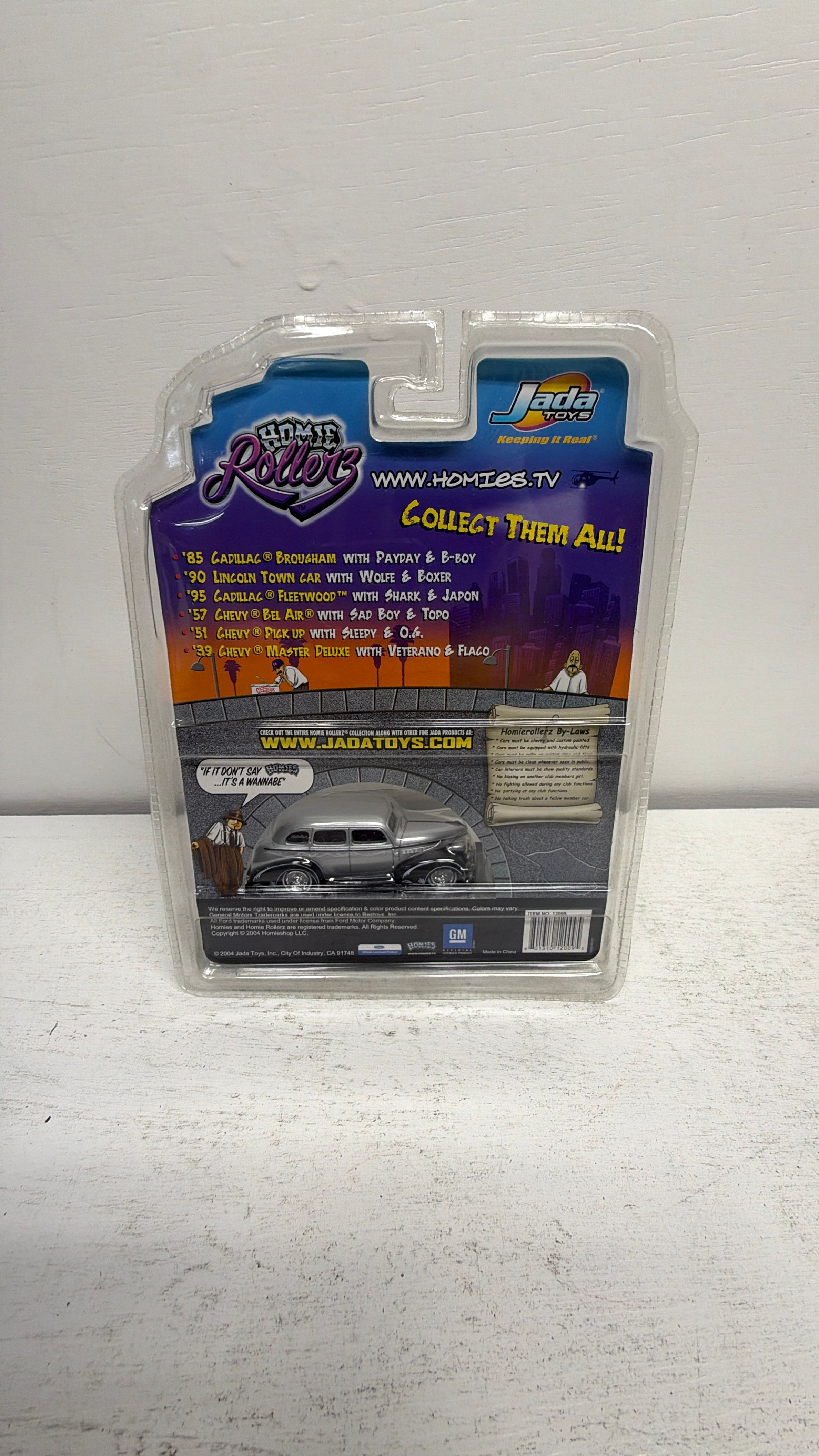 Homie Rollerz Jada Veterano & Flaco 1939 Chevy Master Deluxe Lowrider 1:64 - New Sealed view 7