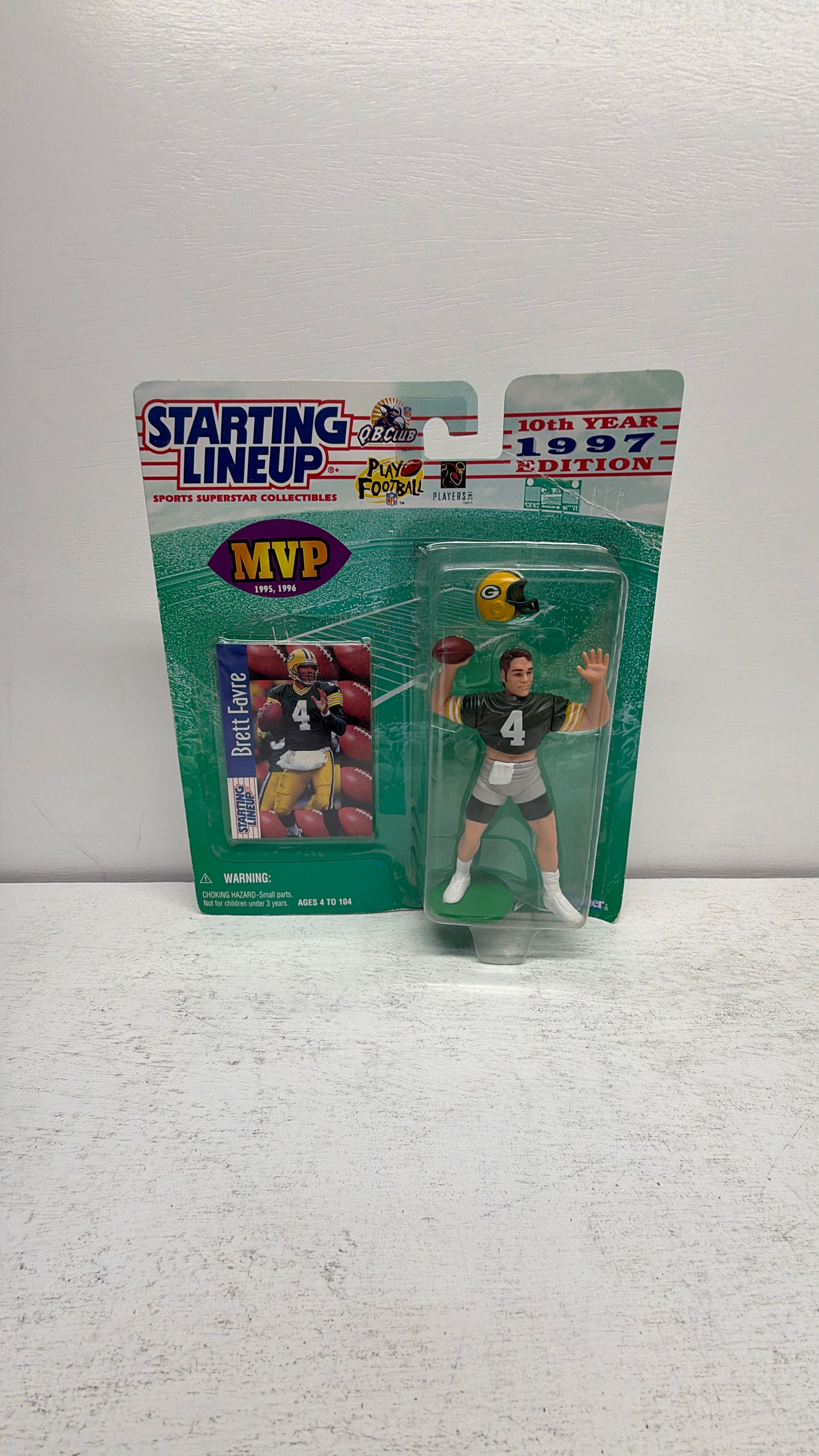 Kenner BRETT FAVRE Starting Lineup GREEN BAY PACKERS Figure & Cards