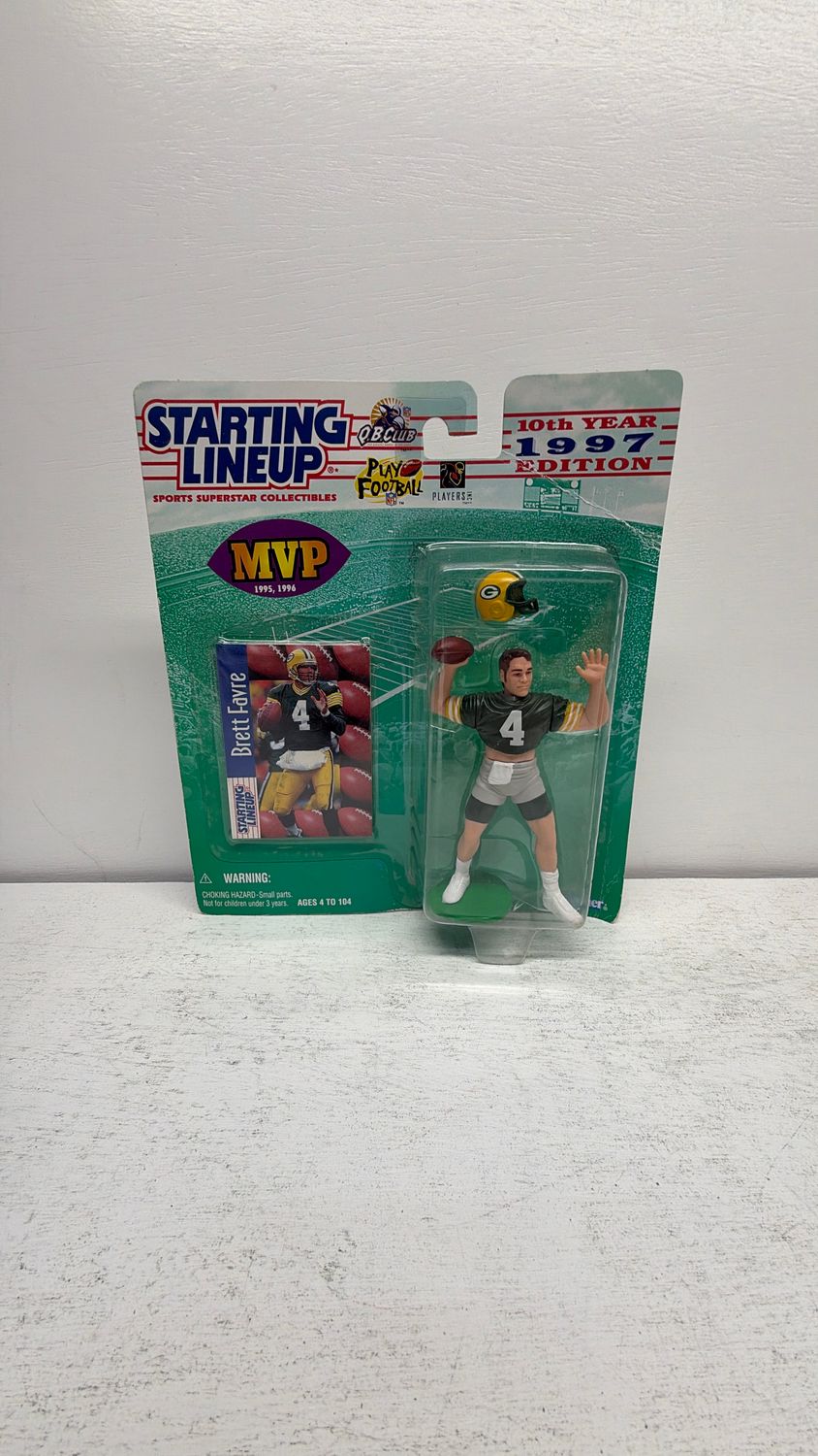 Kenner BRETT FAVRE Starting Lineup GREEN BAY PACKERS Figure &amp; Cards