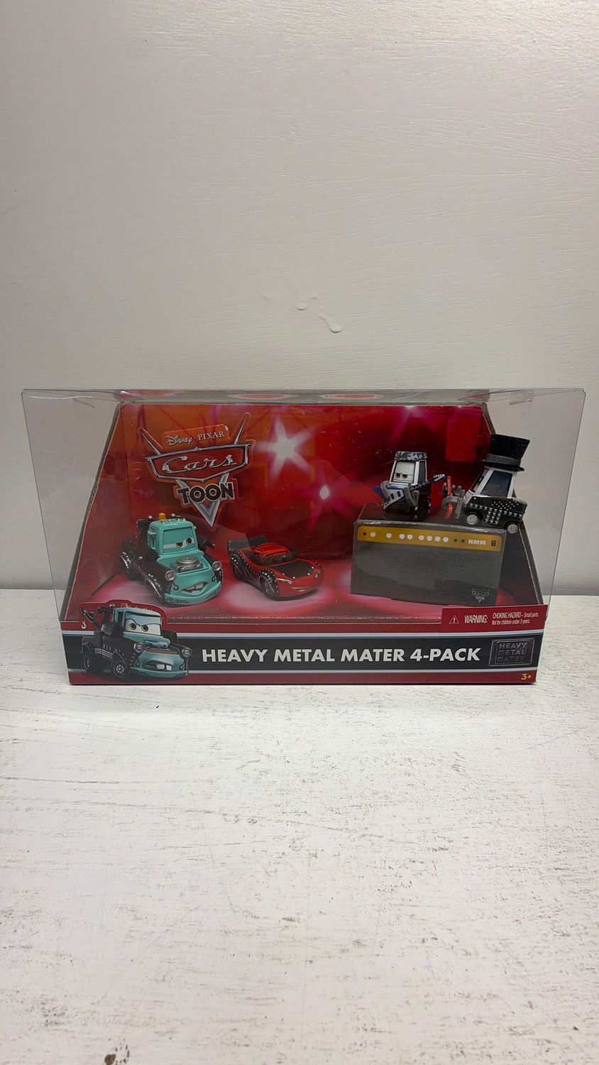 Mattel Disney Pixar Cars Toon Heavy Metal Mater 4-Pack