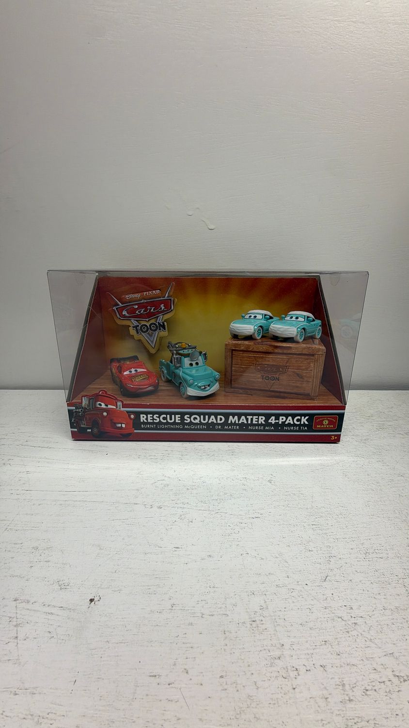 Mattel Disney Pixar Cars Toon Rescue Squad Mater 4-Pack