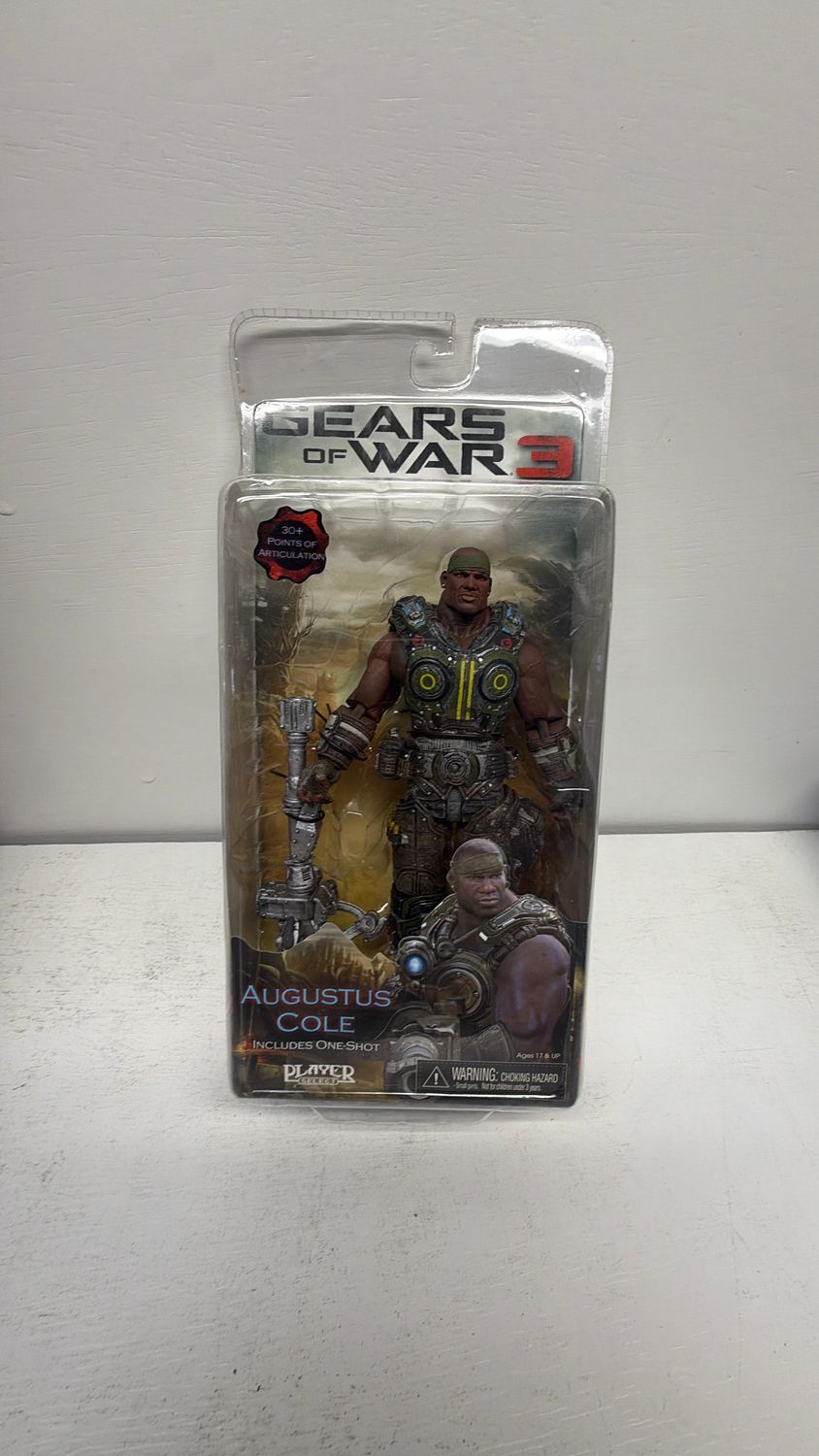 NECA Player Select Gears of War 3 Figure Augustus Cole Includes One-Shot