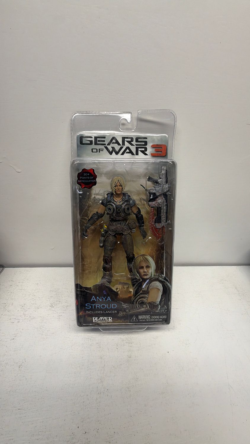 NECA Player Select Gears of War 3 Figure Anya Stroud Includes Lancer
