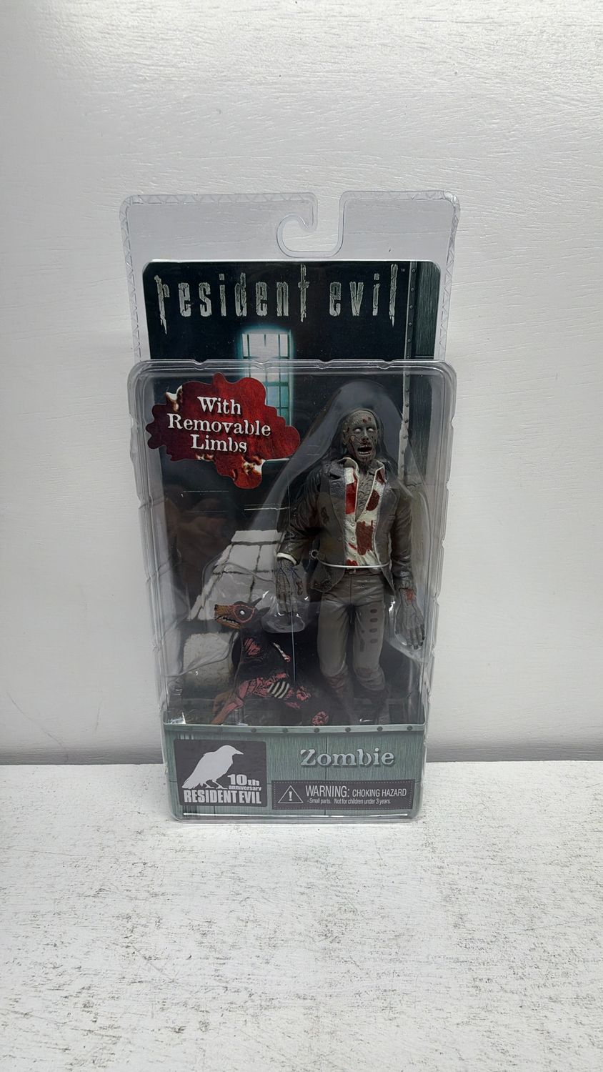NECA Resident Evil Zombie &amp; Dog 10th Anniversary 7" Figure Removable Limb