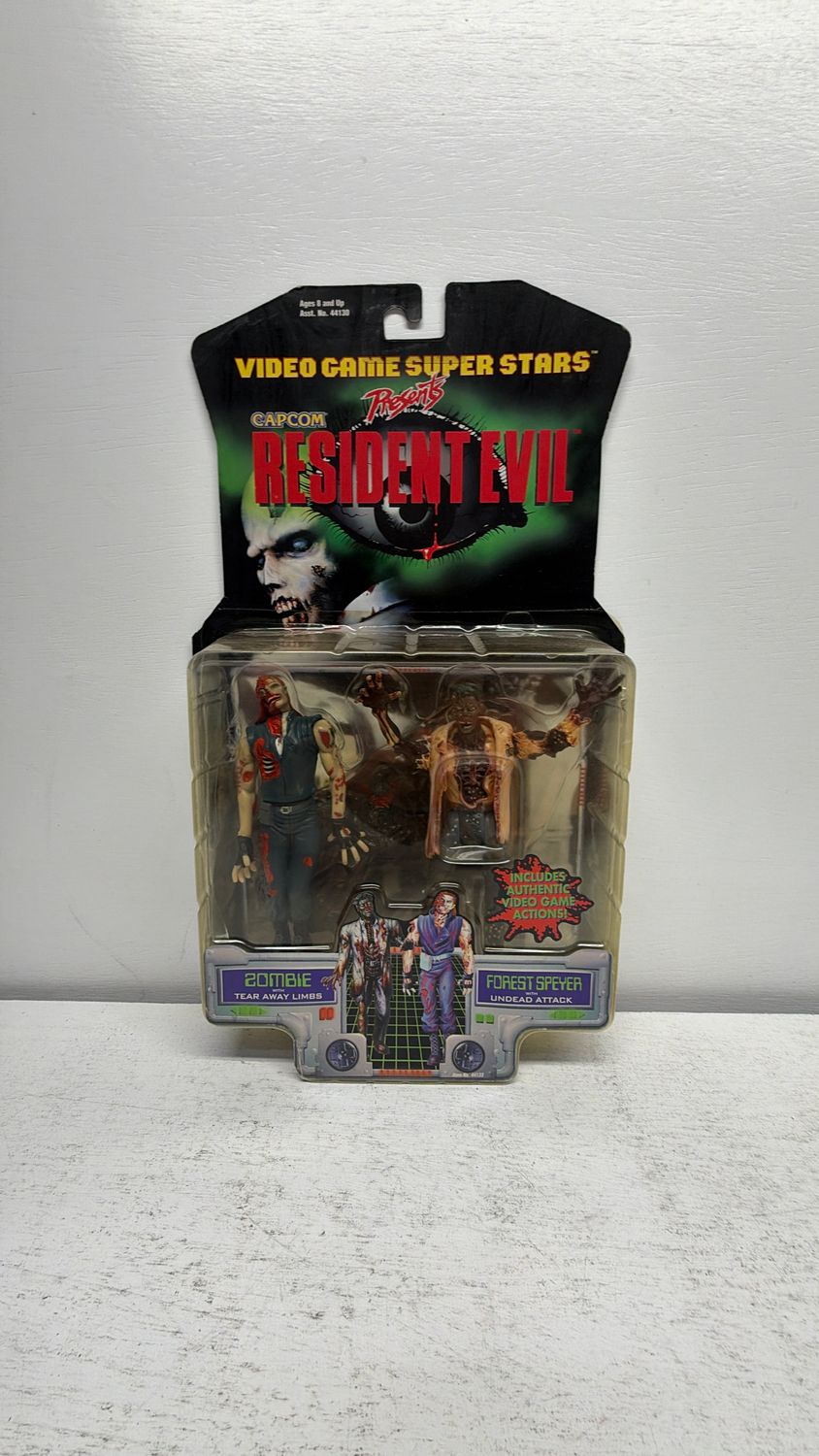 Toy Biz Capcom Resident Evil Zombie and Forest Speyer Figures 1998