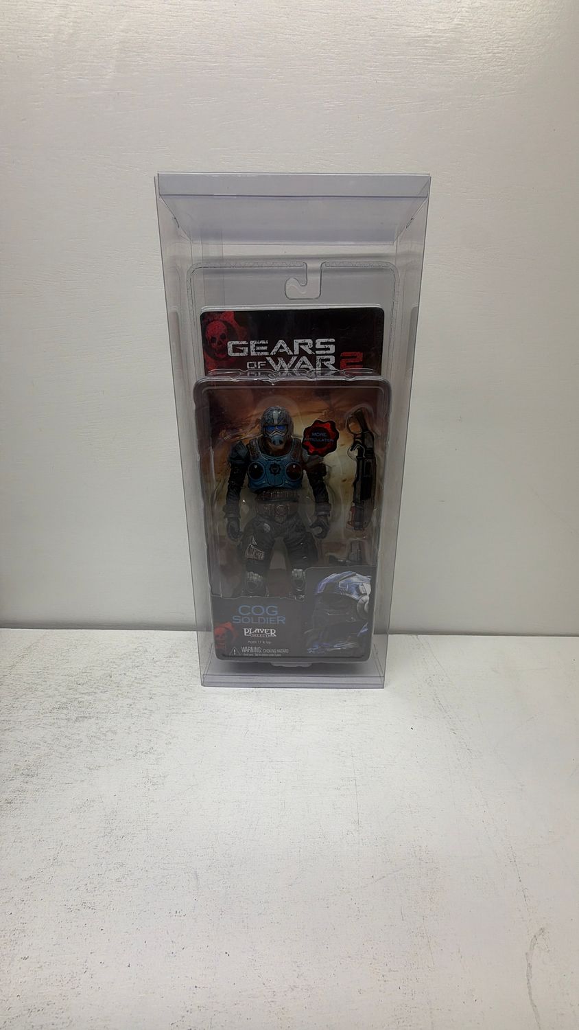 NECA Gears of War 2 COG Soldier Action Figure With Shotgun &amp; Lancer
