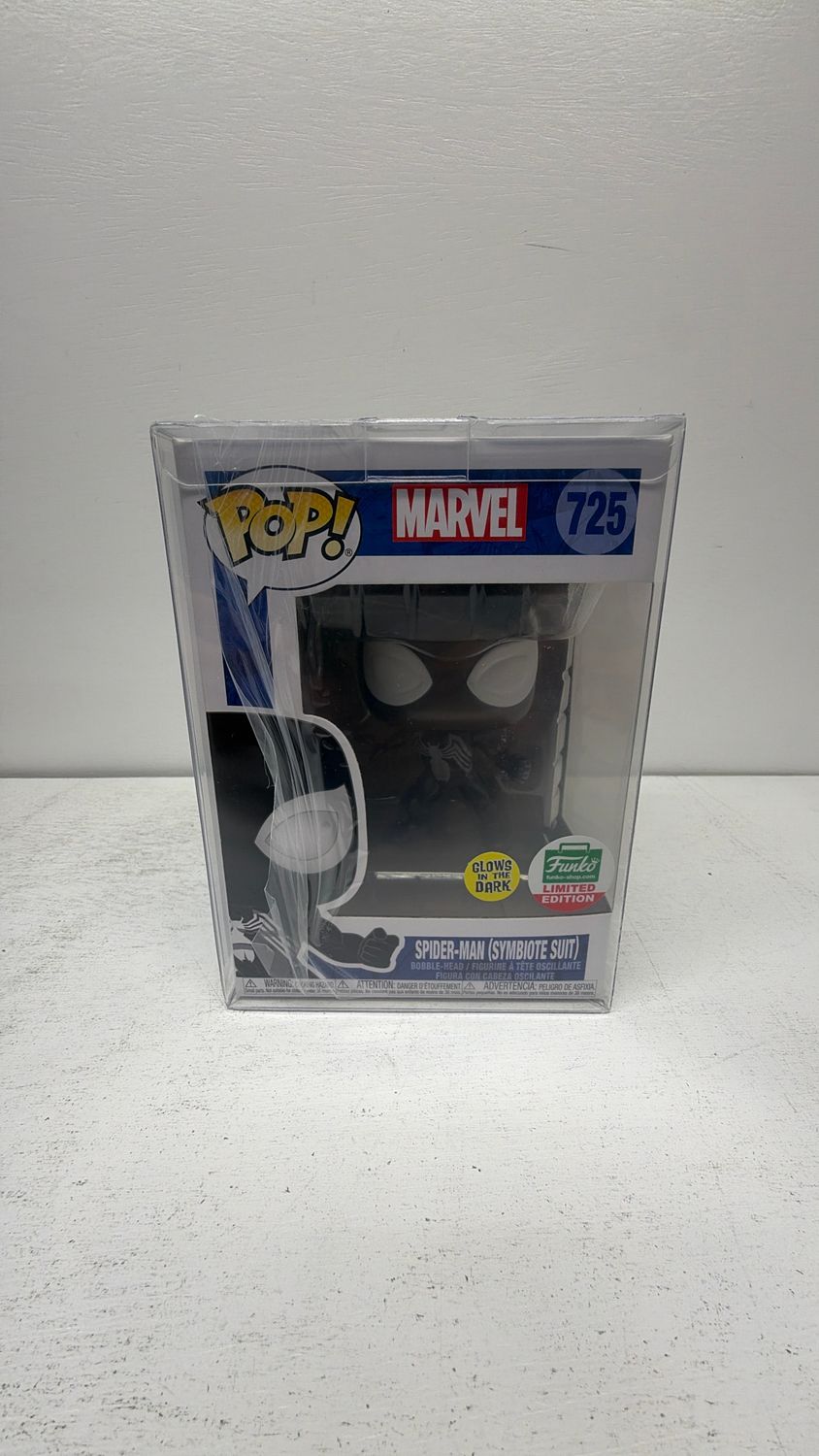 Funko Pop! Vinyl: Marvel - Spider-Man (Symbiote Suit) Glow in the Dark Figure (Exclusive) #725