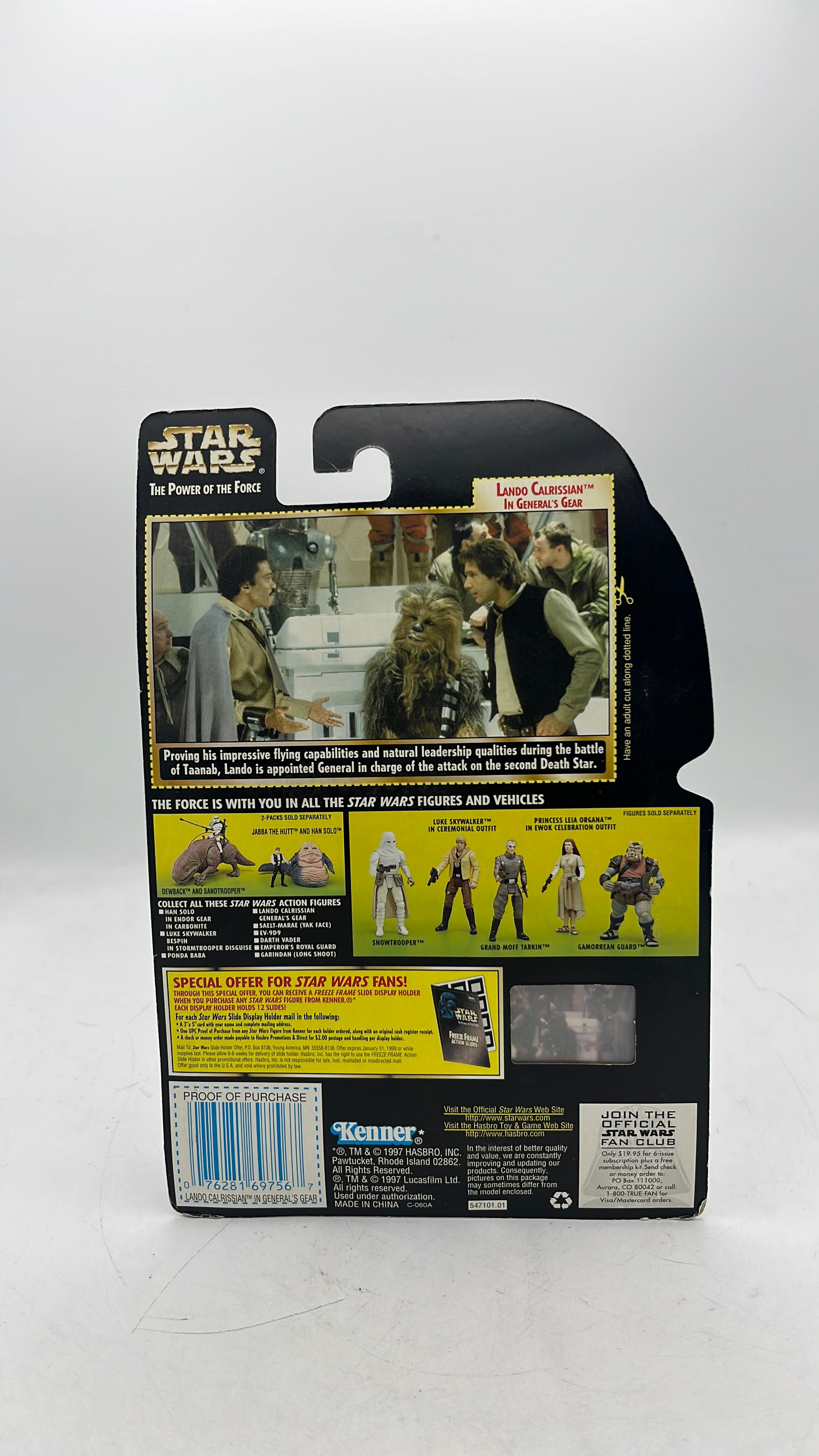 Kenner Star Wars Power Of The Force Lando Calrissian (General’s Gear) Figure 1997 view 3