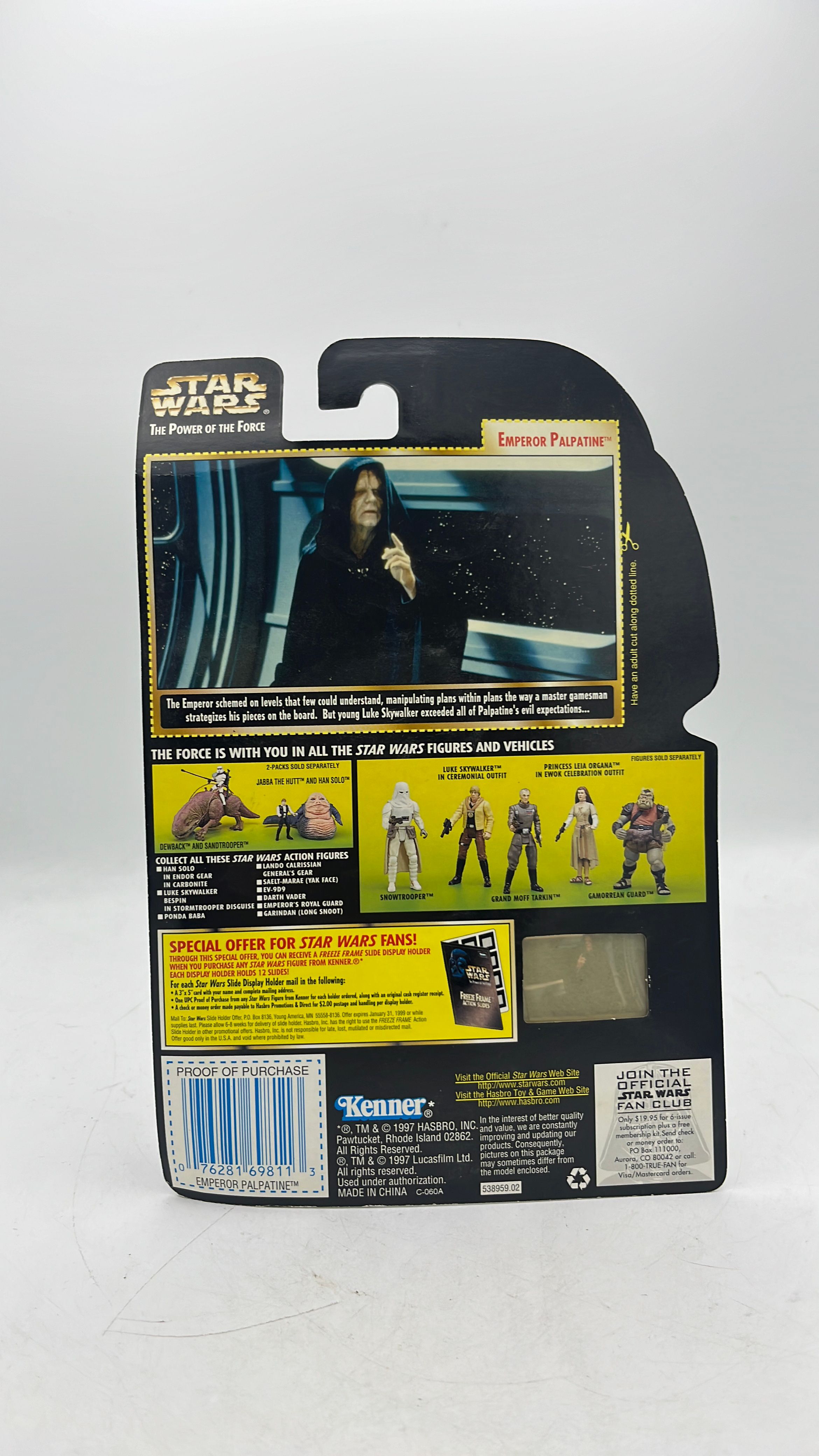 Kenner Star Wars Power Of The Force Palpatine Figure 1997 view 3