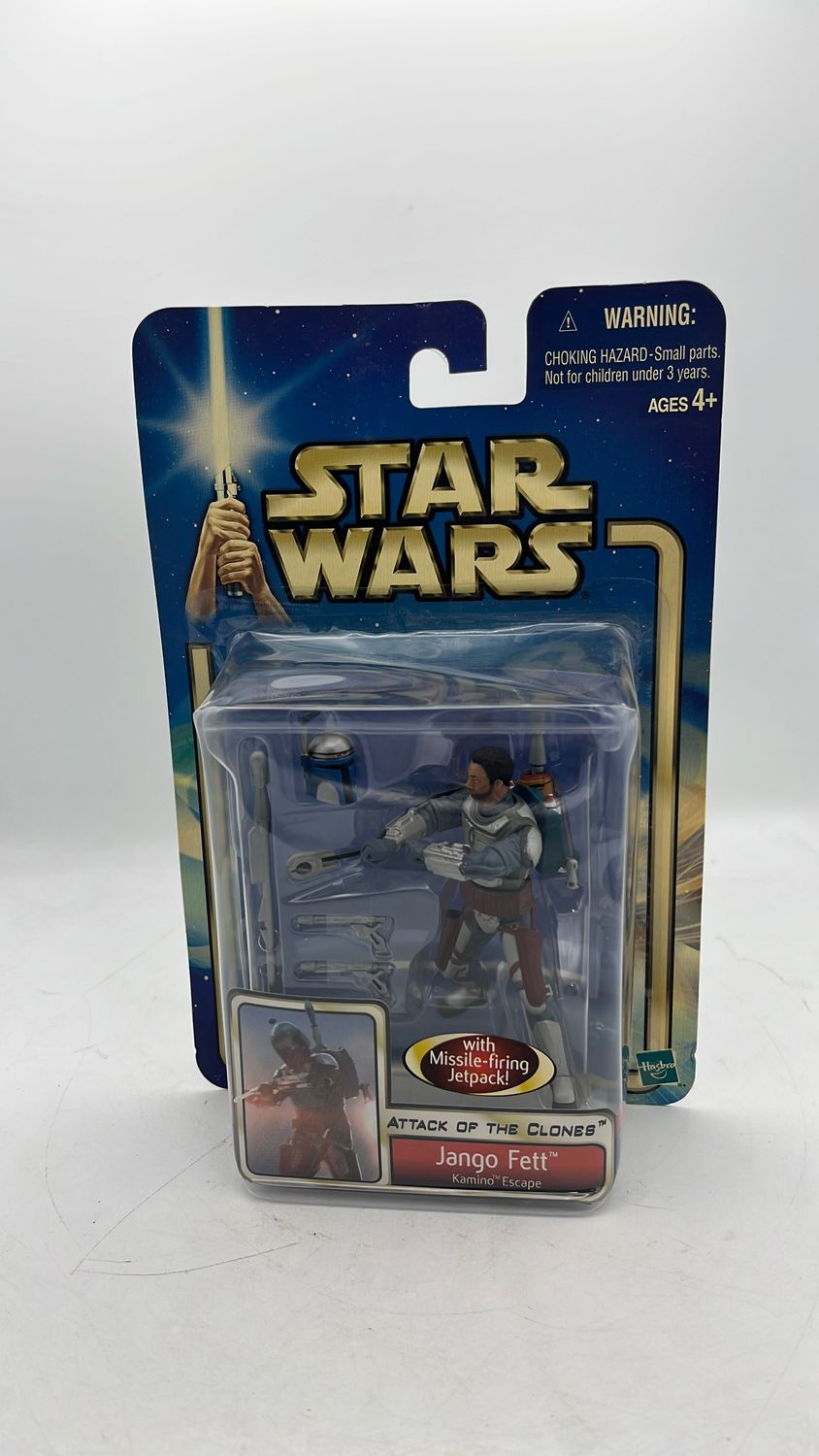 Hasbro Star Wars Attack Of The Clones Jango Fett Figure 2002