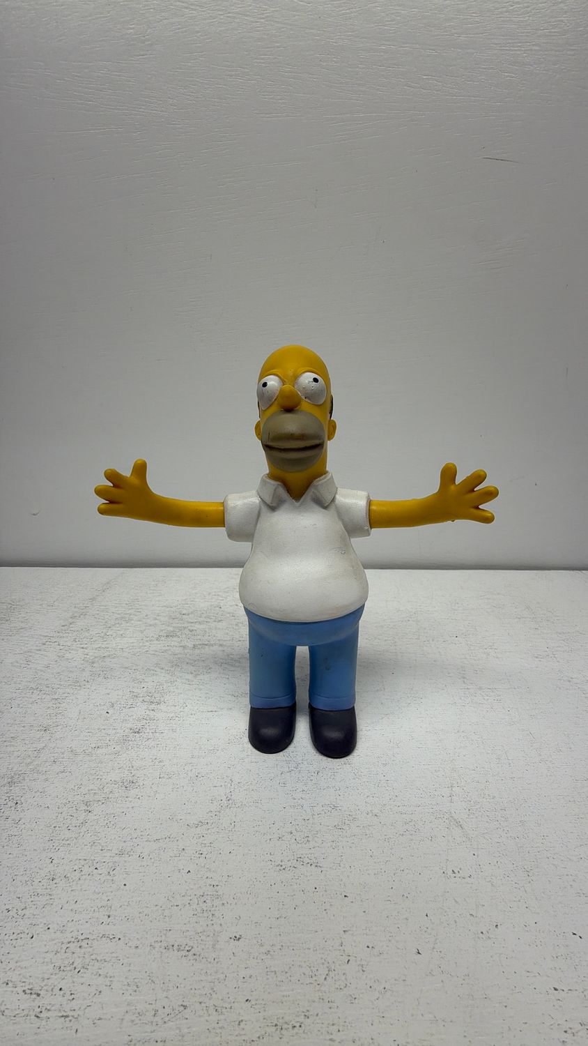 Jesco Vintage Homer Simpson 6" Bendable Rubber "The Simpsons" TV Series 1990 Figure