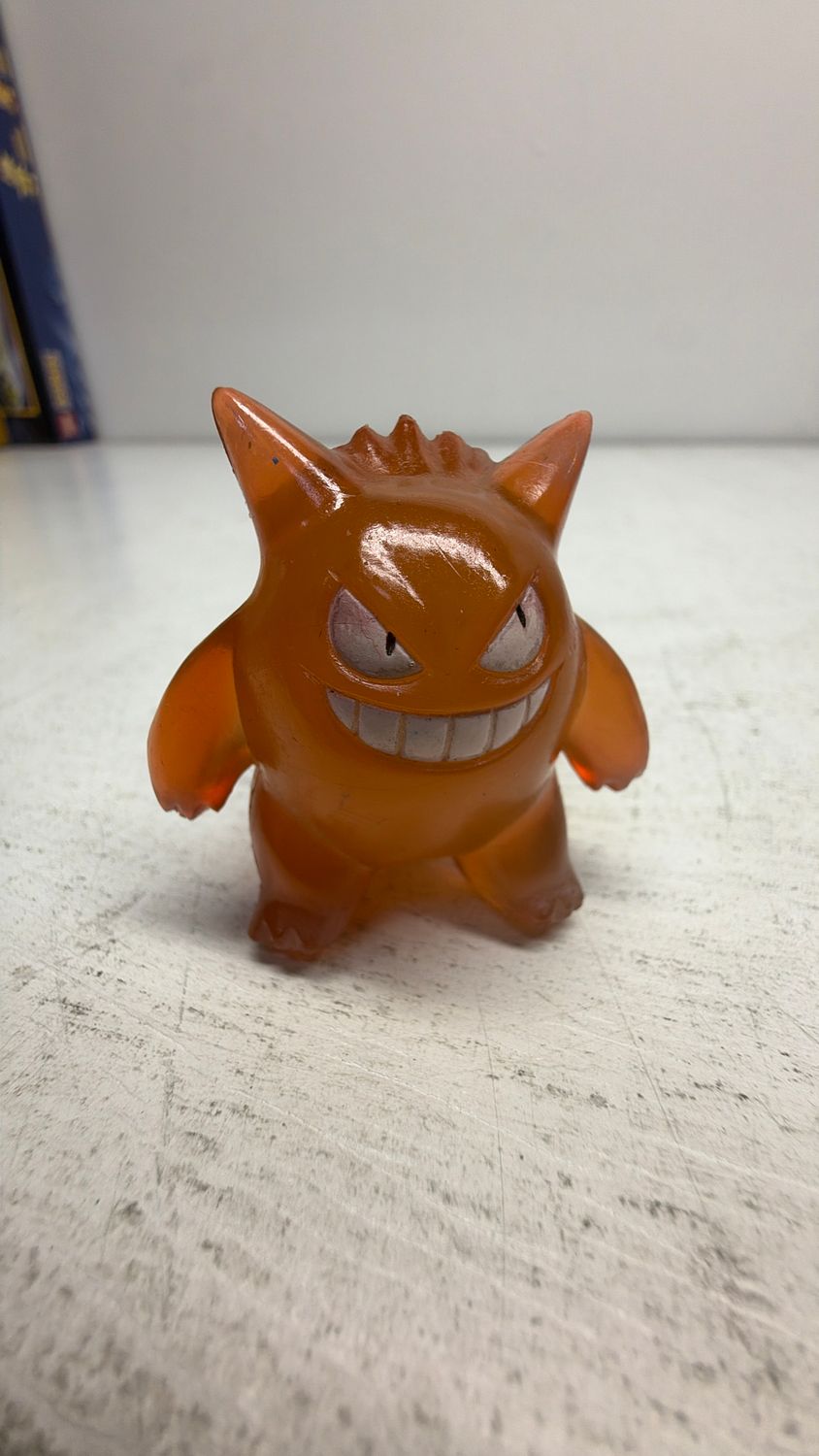 Tomy Pokemon Gengar Super Rare 2” Figure 1999 Nintendo Vintage Orange (used)