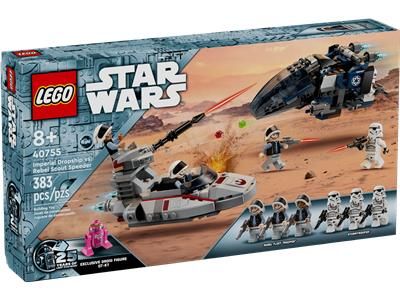 Lego 40755 Star Wars Imperial Dropship vs. Rebel Scout Speeder 2024