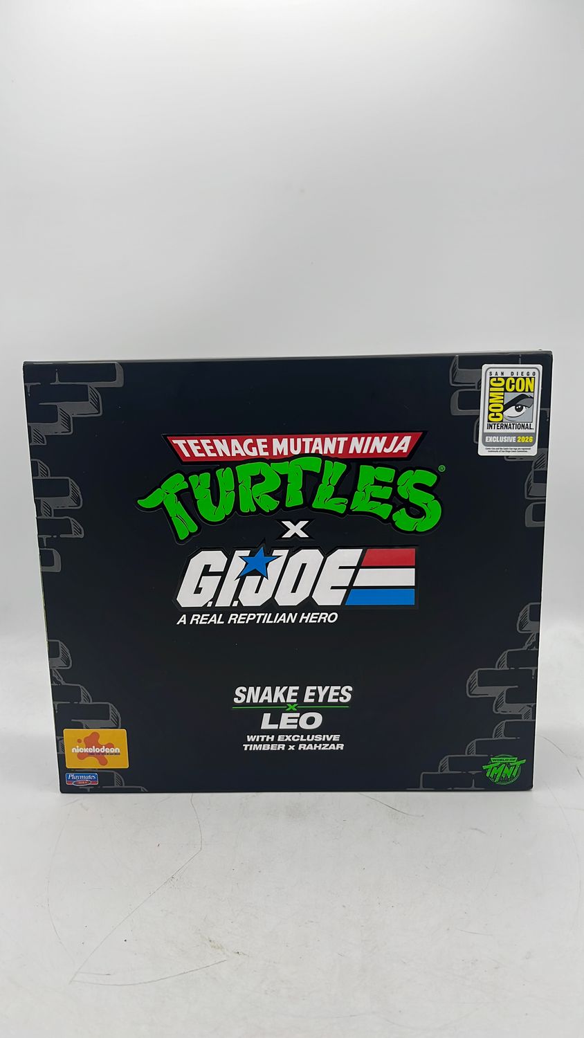 Playmates Teenage Mutant Ninja Turtles x G.I.Joe Snake Eyes Leo Figure SDCC 2026