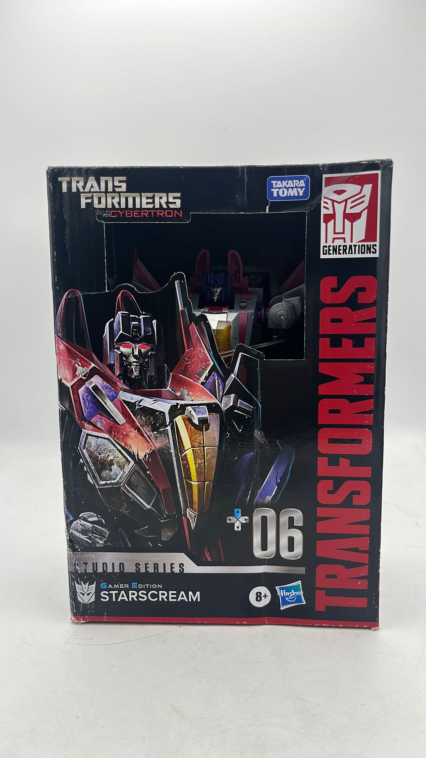 Hasbro Transformers Studio Series Gamer Edition Starscream Figure 2024