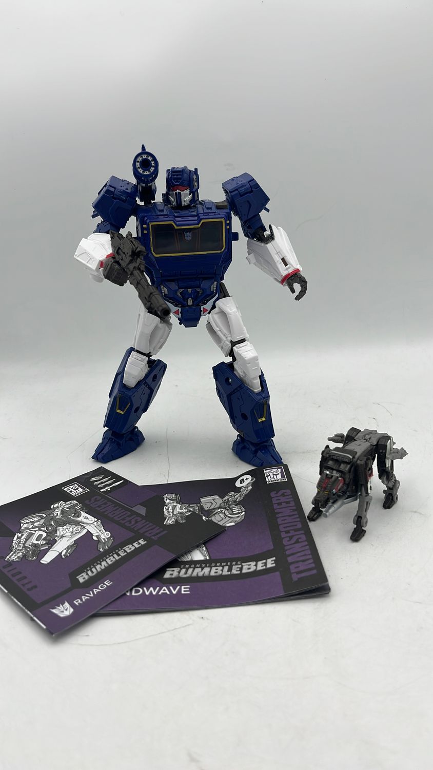 Hasbro Transformers Studio Series 83 Soundwave &amp; Ravage Figures 2021 (used)
