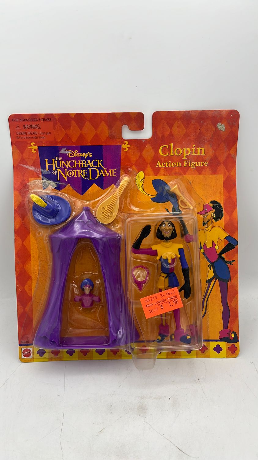 Mattel The Hunchback Of Notre Dame Clopin Figure 1996