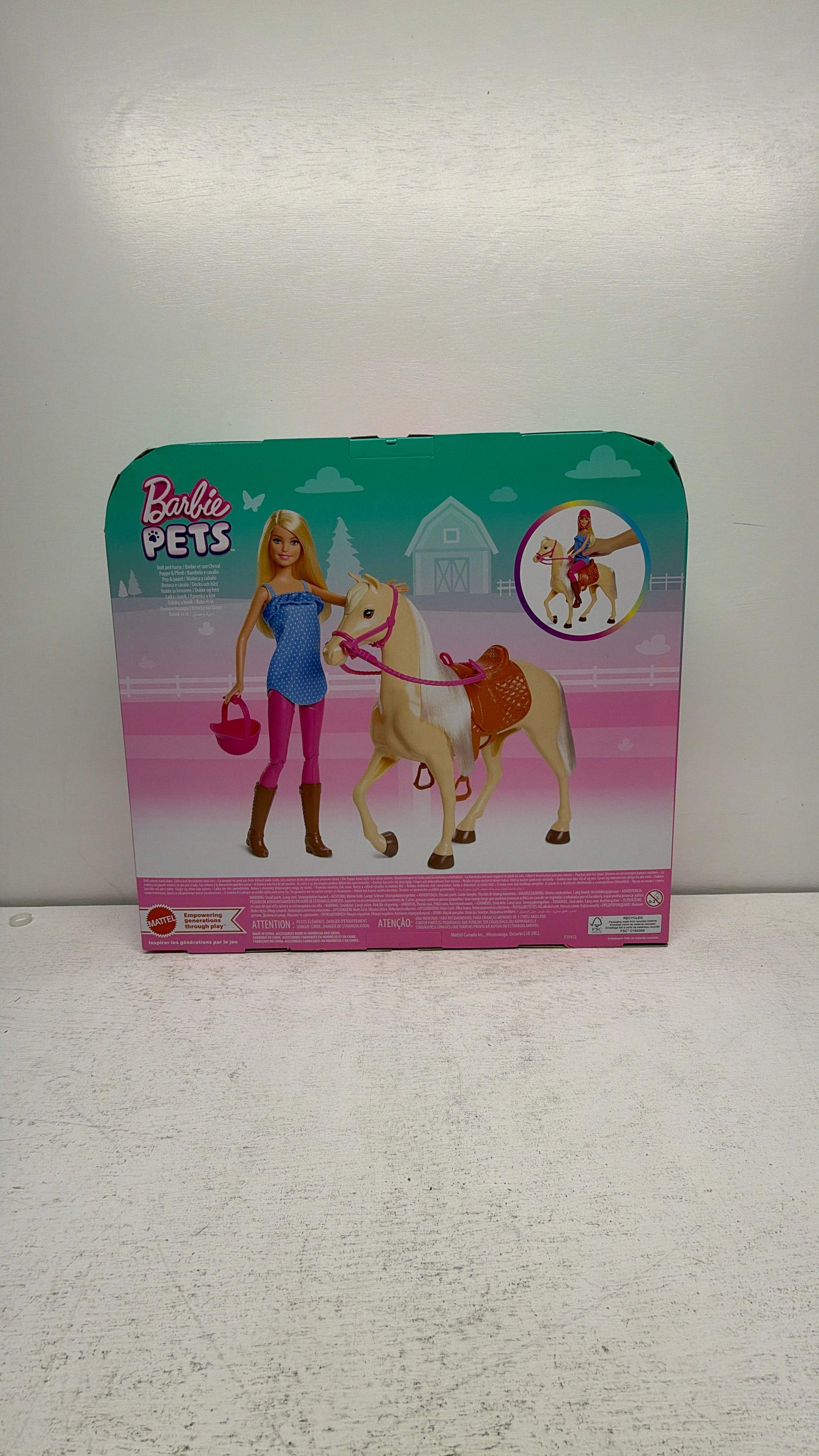 Mattel Barbie & Horse, Blonde Doll with Riding Accessories view 5