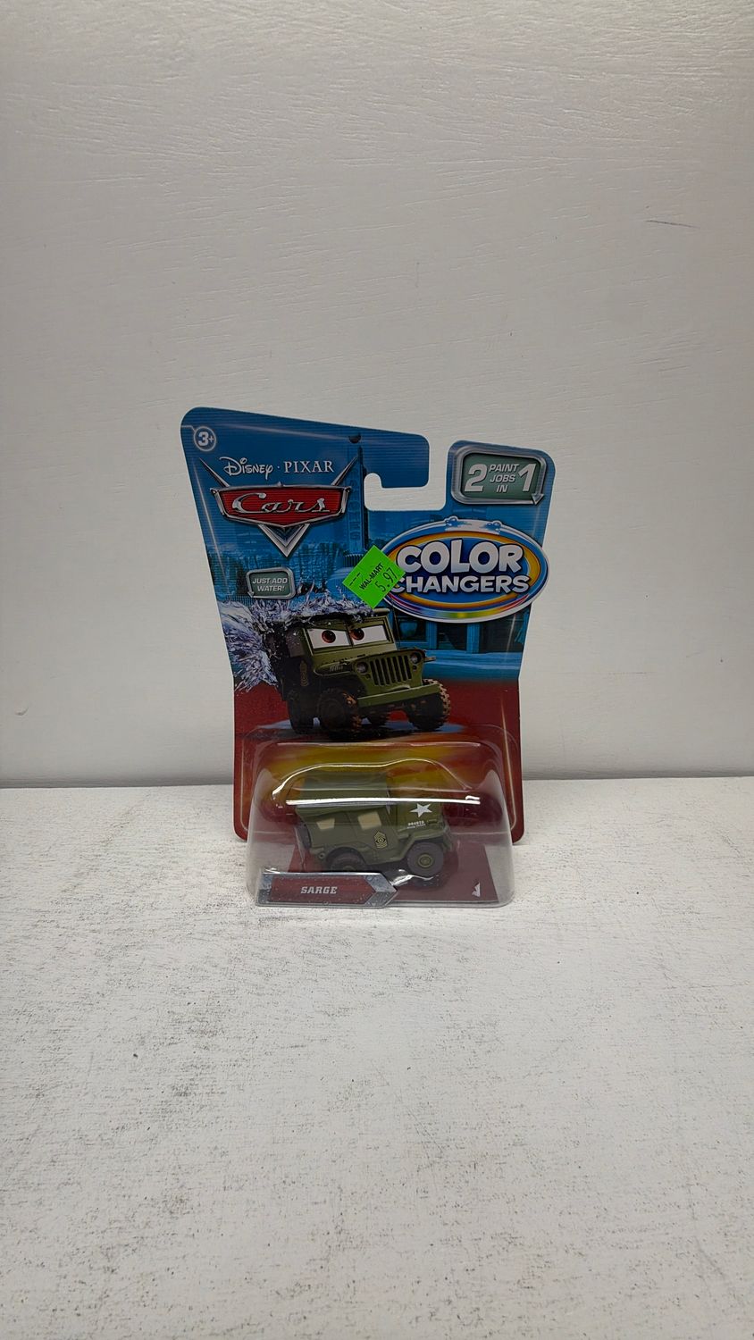 Mattel Disney Pixar Cars Color Changers Sarge