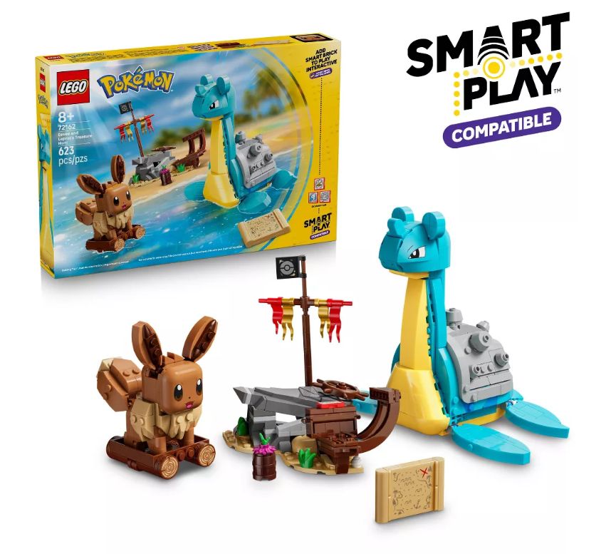 LEGO 72162 Pokémon SMART Play: Eevee and Lapras's Treasure Hunt