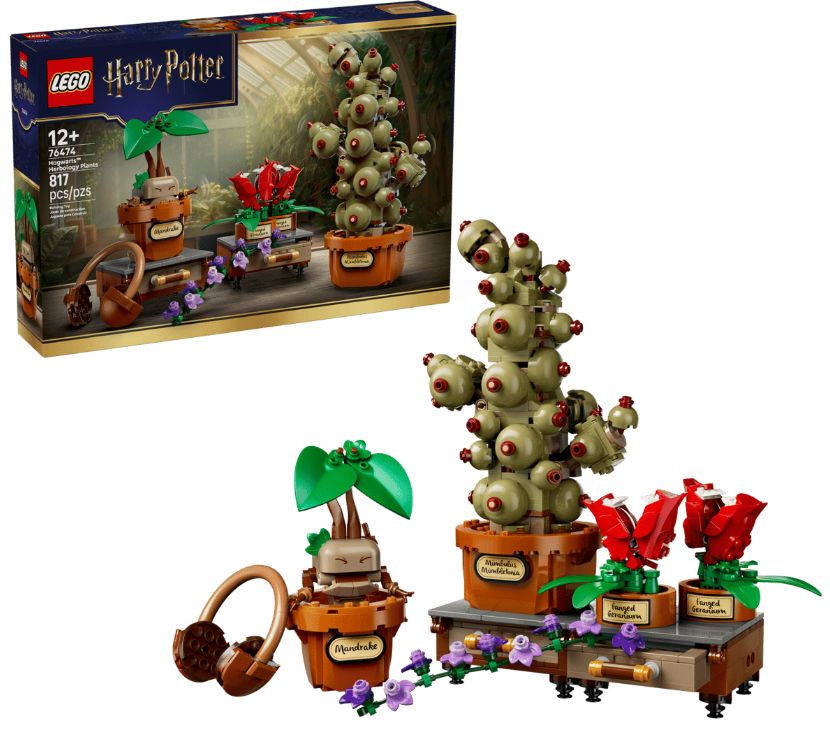 LEGO 76474 Harry Potter Hogwarts Herbology Plants