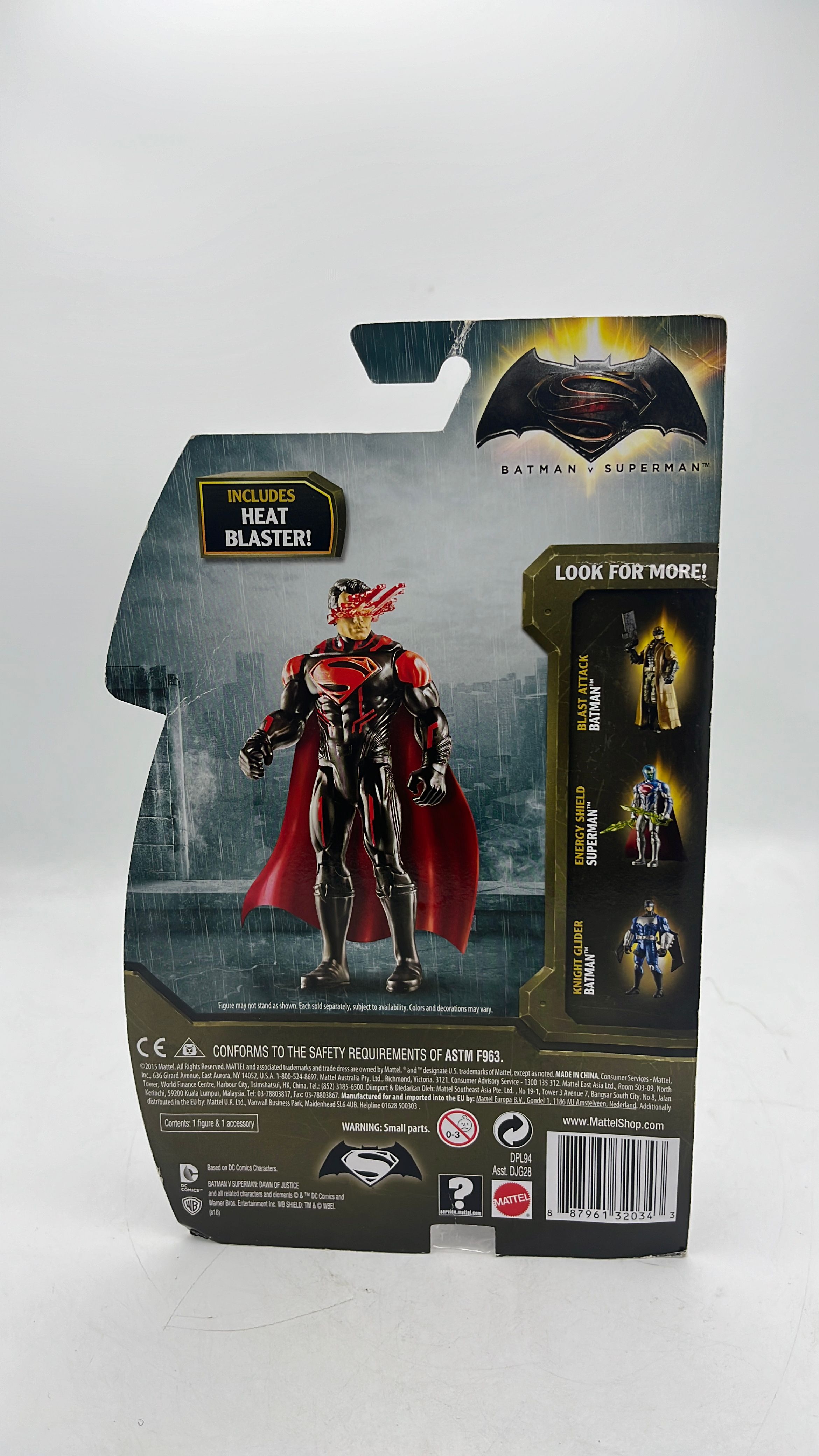 Mattel Batman V Superman Heat Vision Superman Figure 2016 view 3