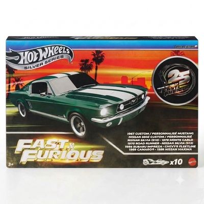 Hot Wheels 2026  Silver Series Fast &amp; Furious 25th Anniversary 10 Pack