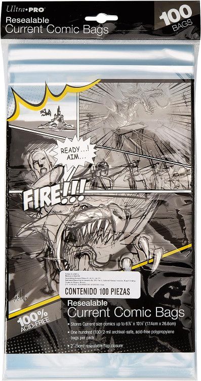 Ultra Pro Resealable Current Comic Bags (100ct)
