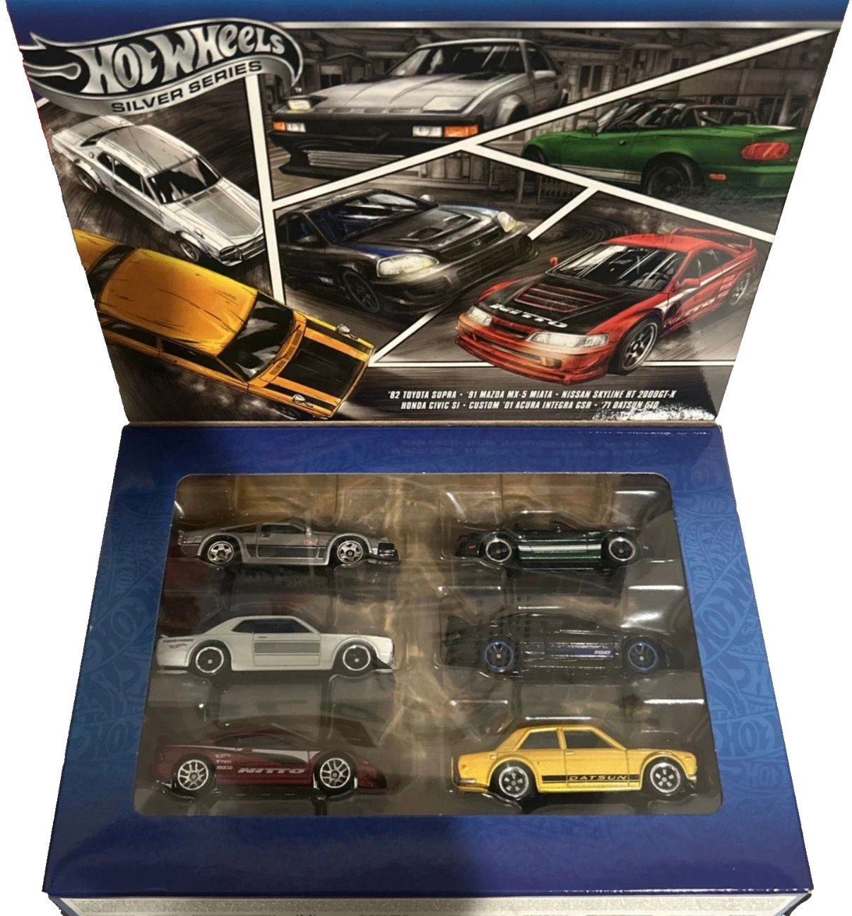 Mattel Hot Wheels Silver Series Streets of Japan Collector 6 Pack