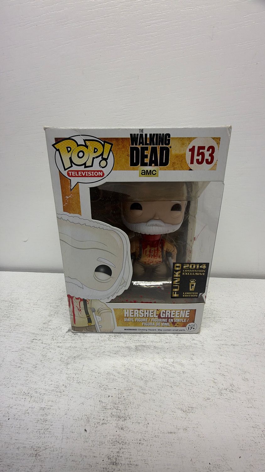 Funko Pop The Walking Dead Hershel Greene 2014 Convention Exclusive Limited Edition (damaged box)
