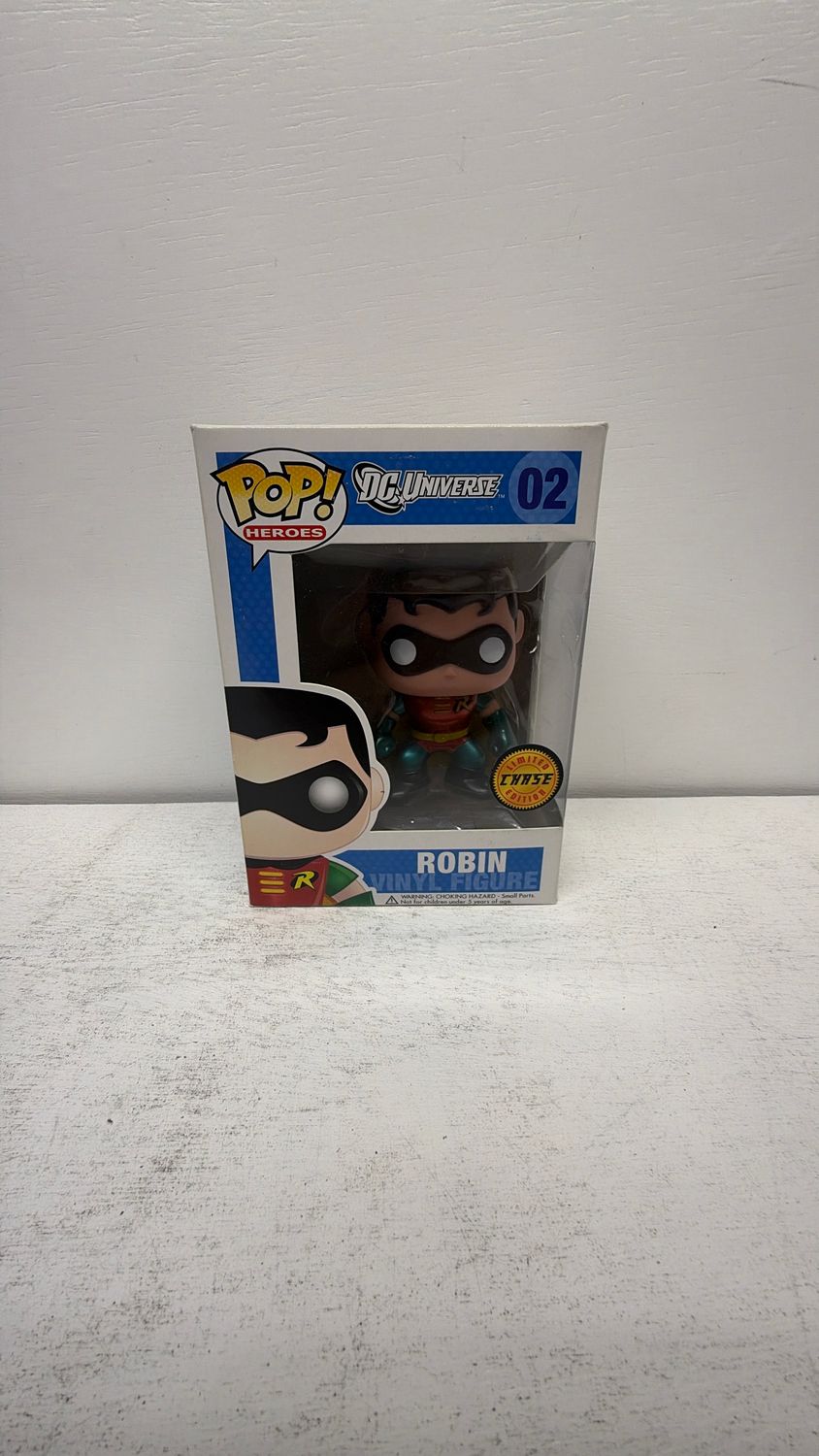 Funko Pop Vaulted DC Universe Robin Chase Metallic Figure #02 Limited Edition