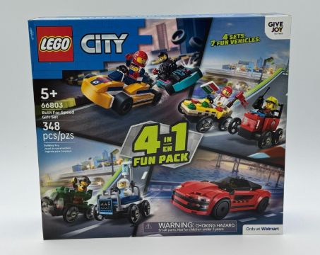 LEGO City 66803 Built For Speed 4-in-1 Gift Set 7 Minifigures