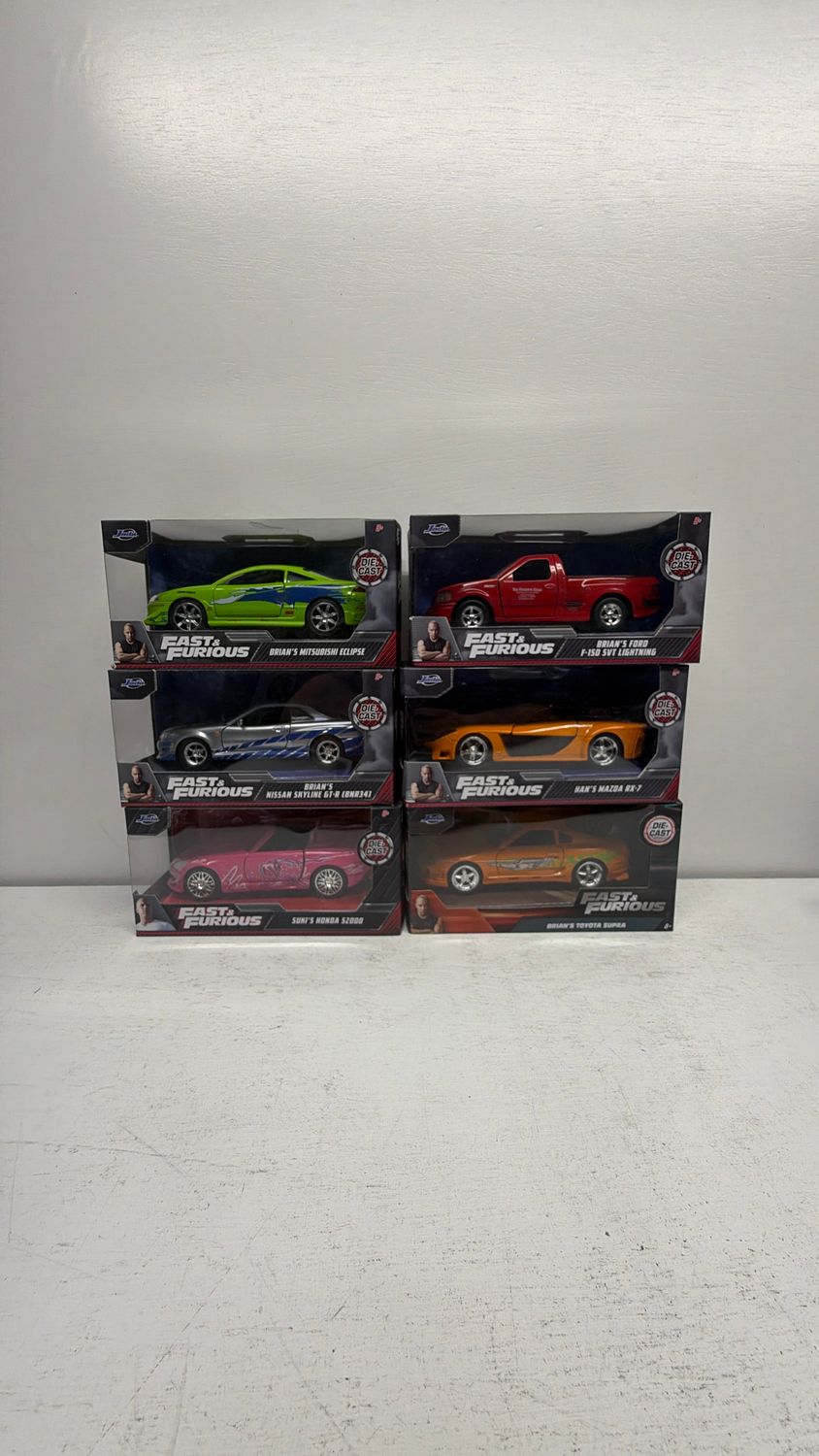 Jada Fast &amp; Furious 1:24 6 Car Fleet