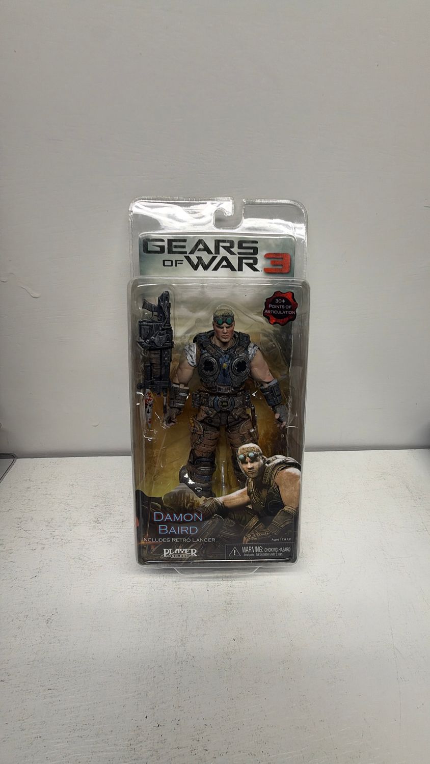 NECA Player Select Gears of War 3 Figure Damon Baird Includes Retro Lancer