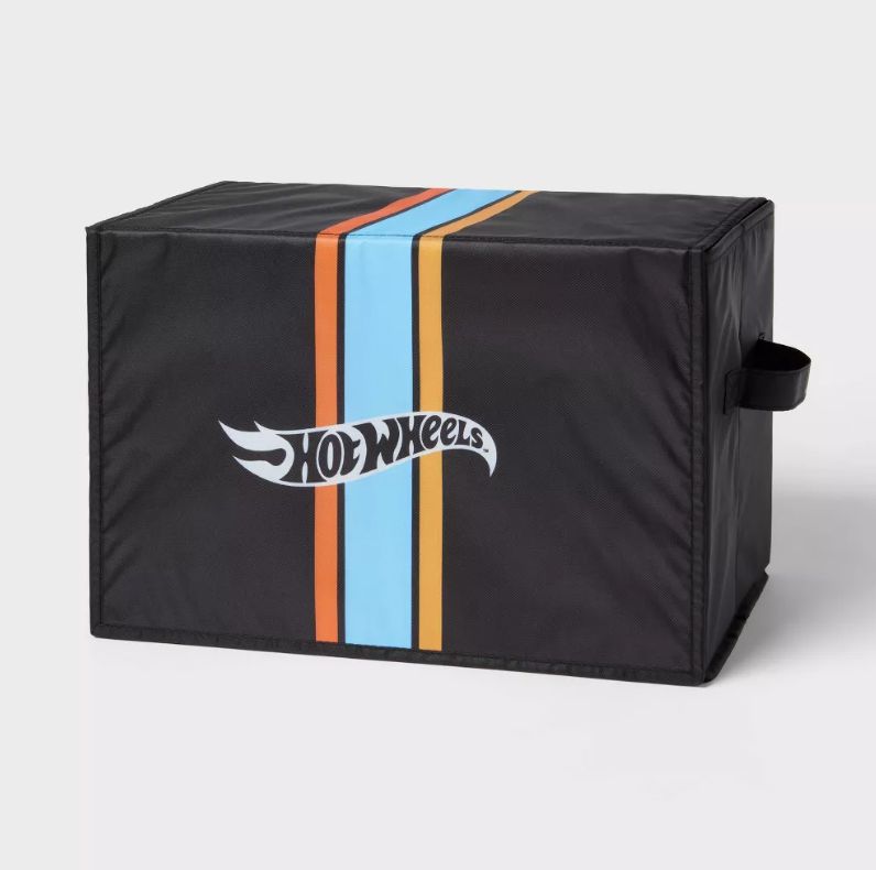 Pillowfort Hot Wheels Interactive Kids' Storage Bin with Built in Track