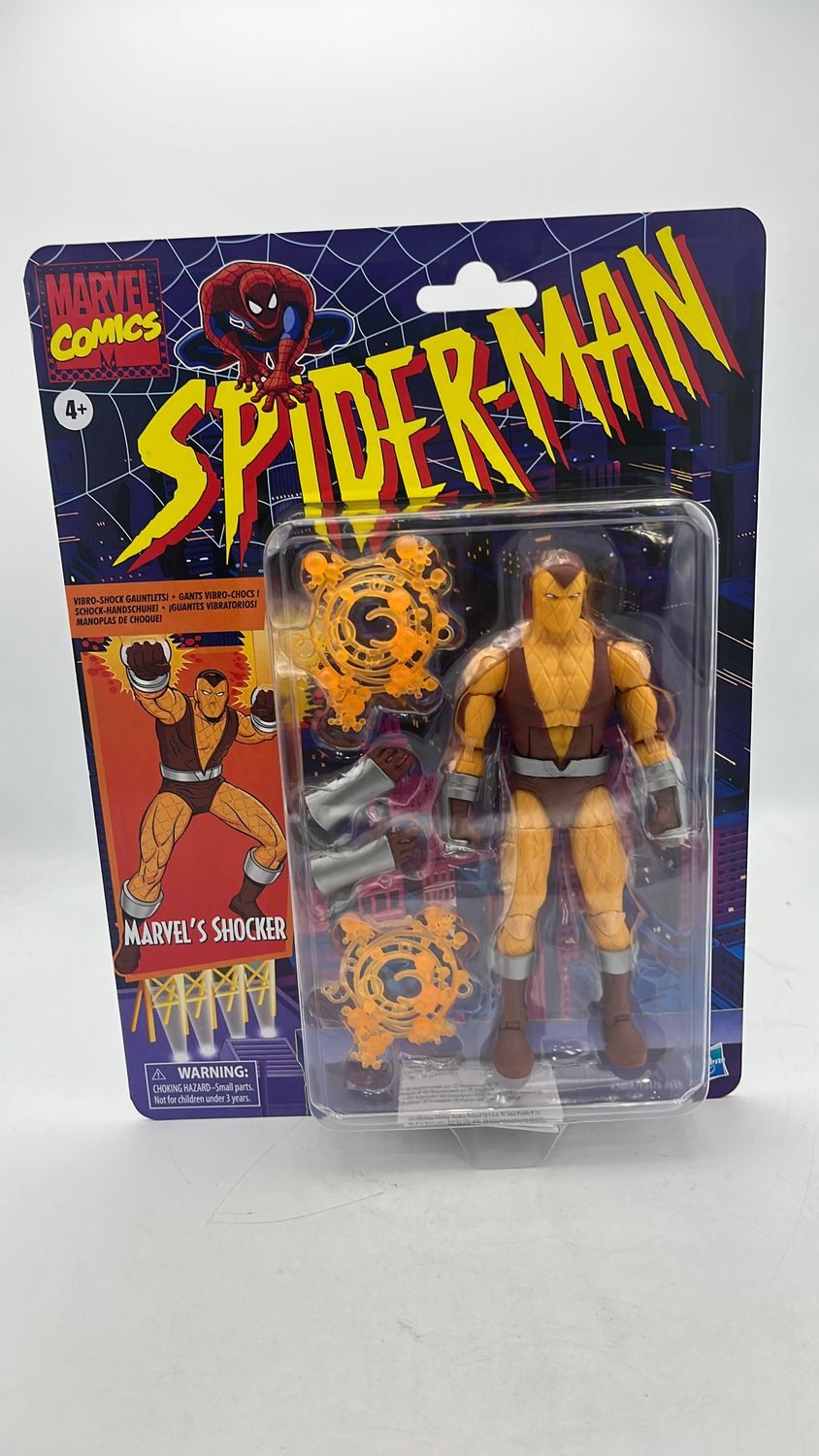 Hasbro Marvel Legends Spider-Man Retro Shocker Figure 2022