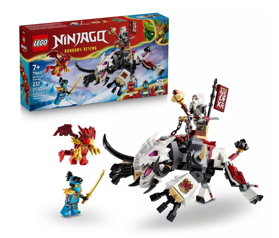 LEGO 71863 NINJAGO Zilvar and Grimtak the Dragon Beast