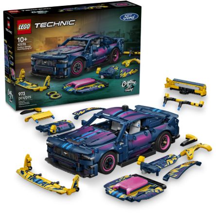 LEGO 42236 Technic Custom Garage Ford Mustang GT Car