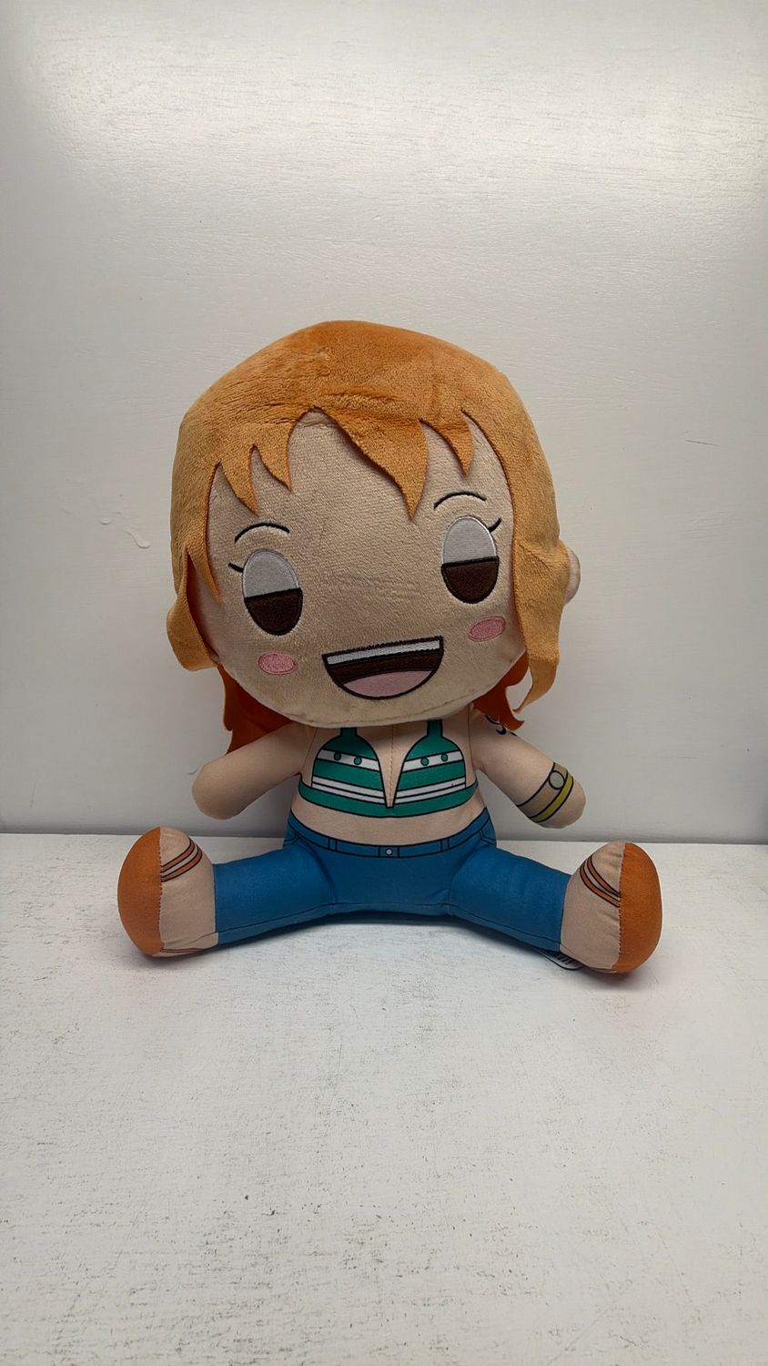 One Piece Standard Plush 12 inch Nami Sitting Style Plush Round1 Exclusive