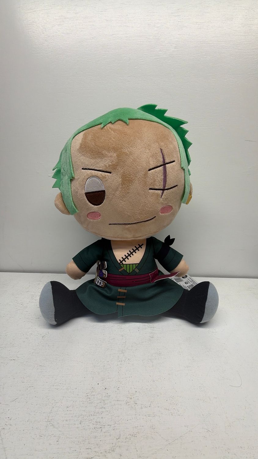 One Piece Standard Plush 12 inch Zoro Sitting Style Round1 Exclusive