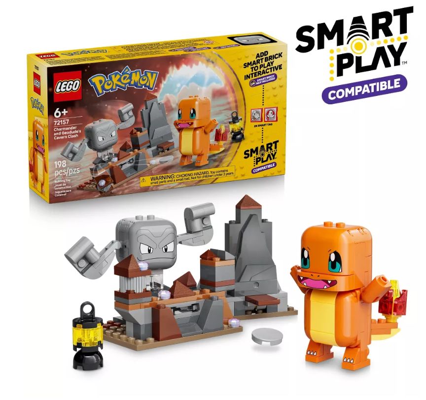 LEGO 72157 Pokémon SMART Play: Charmander and Geodude's Cavern Clash