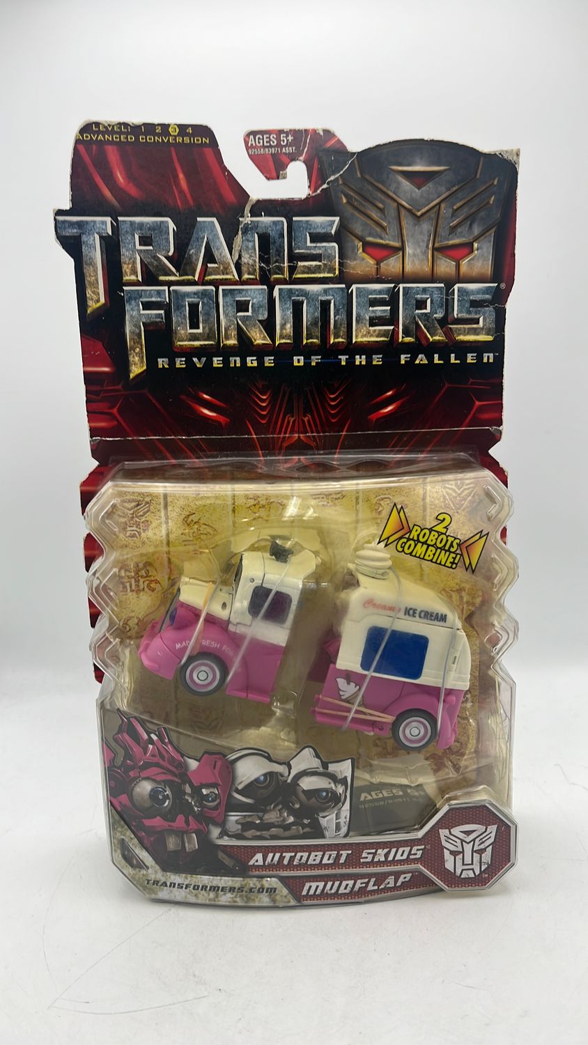 Hasbro Transformers Revenge Of The Fallen Skids &amp; Mudflap [Ice Cream] Figures 2009