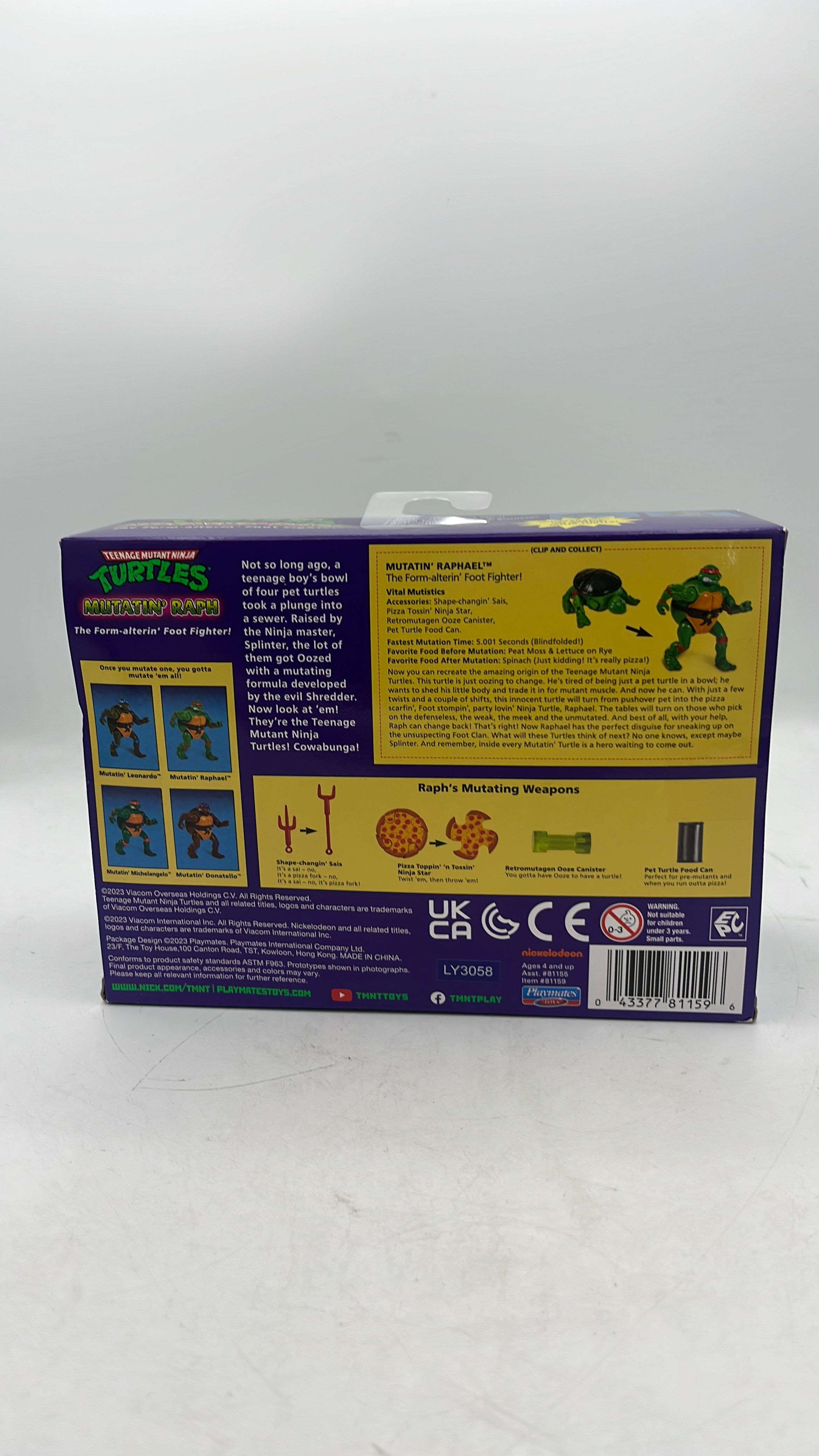 Playmates Teenage Mutant Ninja Turtles Mutatin’ Raph Figure Reissue 2023 view 3